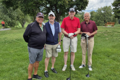 François et Benoît avec Michel et Gino